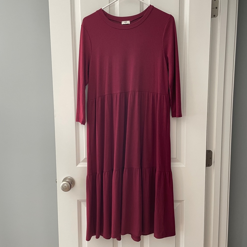 PinkBlush Maternity Midi Dress